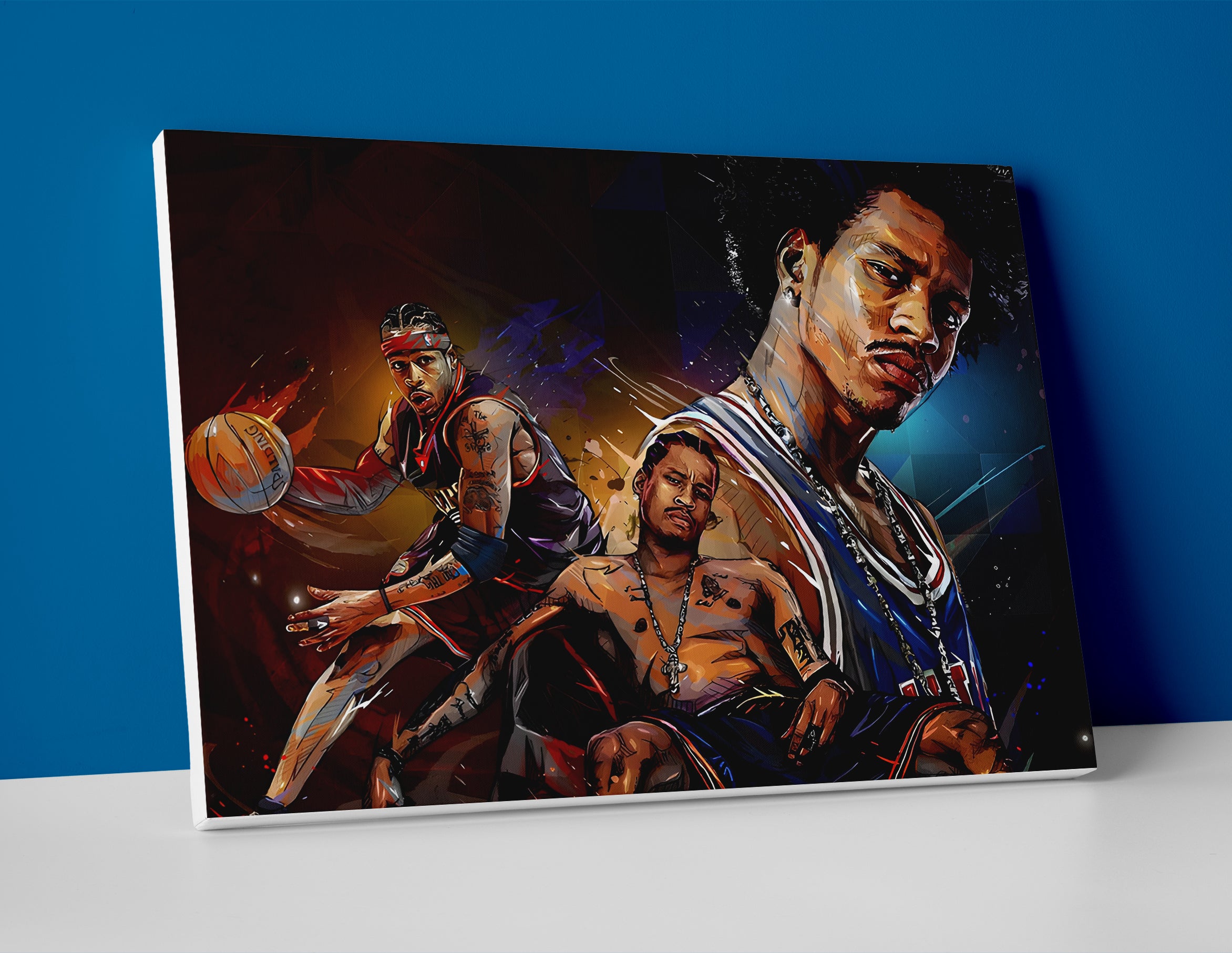 allen iverson ai poster canvas wall art print painting artwork decor
